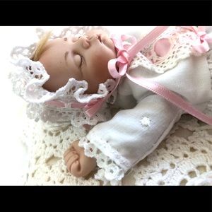 Boots Tyner bisque porcelain mini blonde sugar britches And christening outfit.…